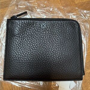 Dagne Dover Elle Clutch Wallet in onyx and bone